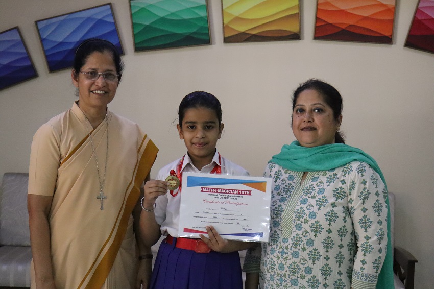 MEDAL AND A CERTIFICATE AT 19TH MATH MAGICIAN NATIONAL ONLINE CHAMPIONSHIP